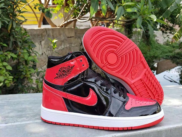 Men's Running Weapon Air Jordan 1 Black And Red Shoes 011 Men's Running Weapon Air Jordan 1 Black And Red Shoes 011
